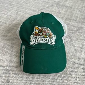CCM Green and White Silvertips Hat
